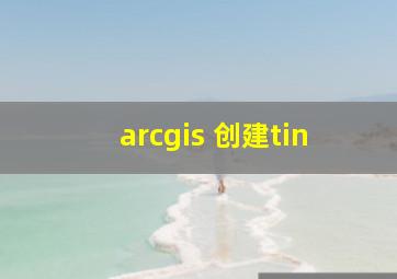 arcgis 创建tin